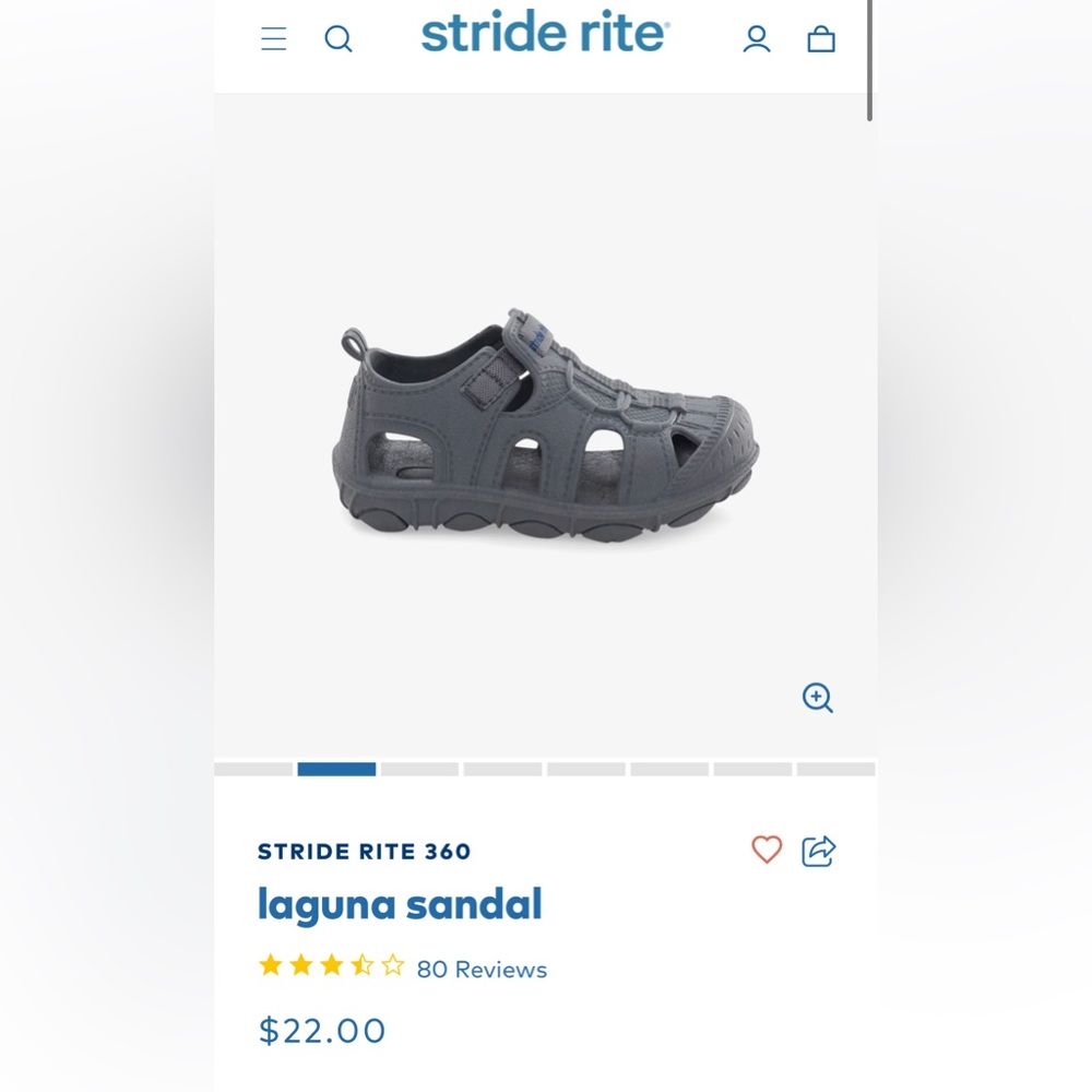 Munchkin by Stride Rite Laguna Sandals- 5M Toddler unisex
